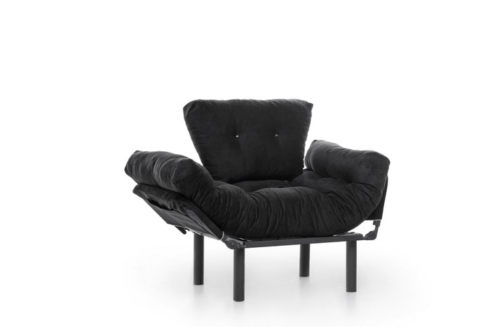 Atelier Del Sofa Nitta Single - Sillón de orejas Negro Atelier Del Sofa Nitta Single - Sillón de orejas Negro